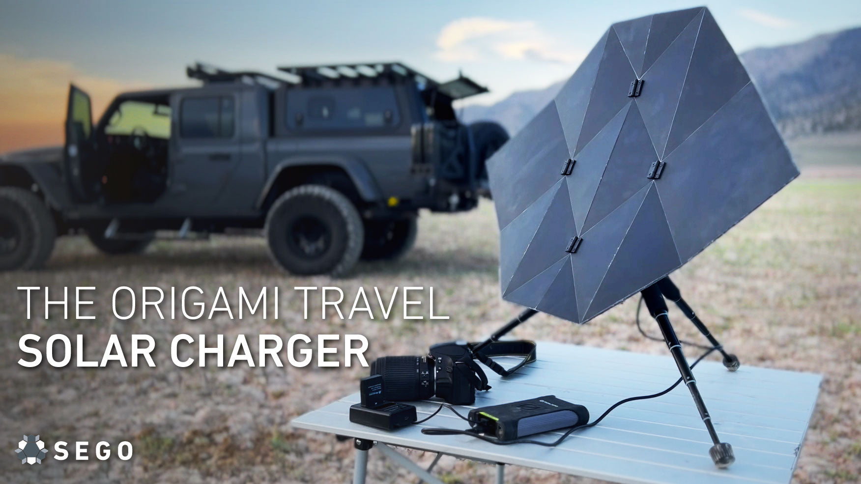 Load video: sego origami portable solar panel